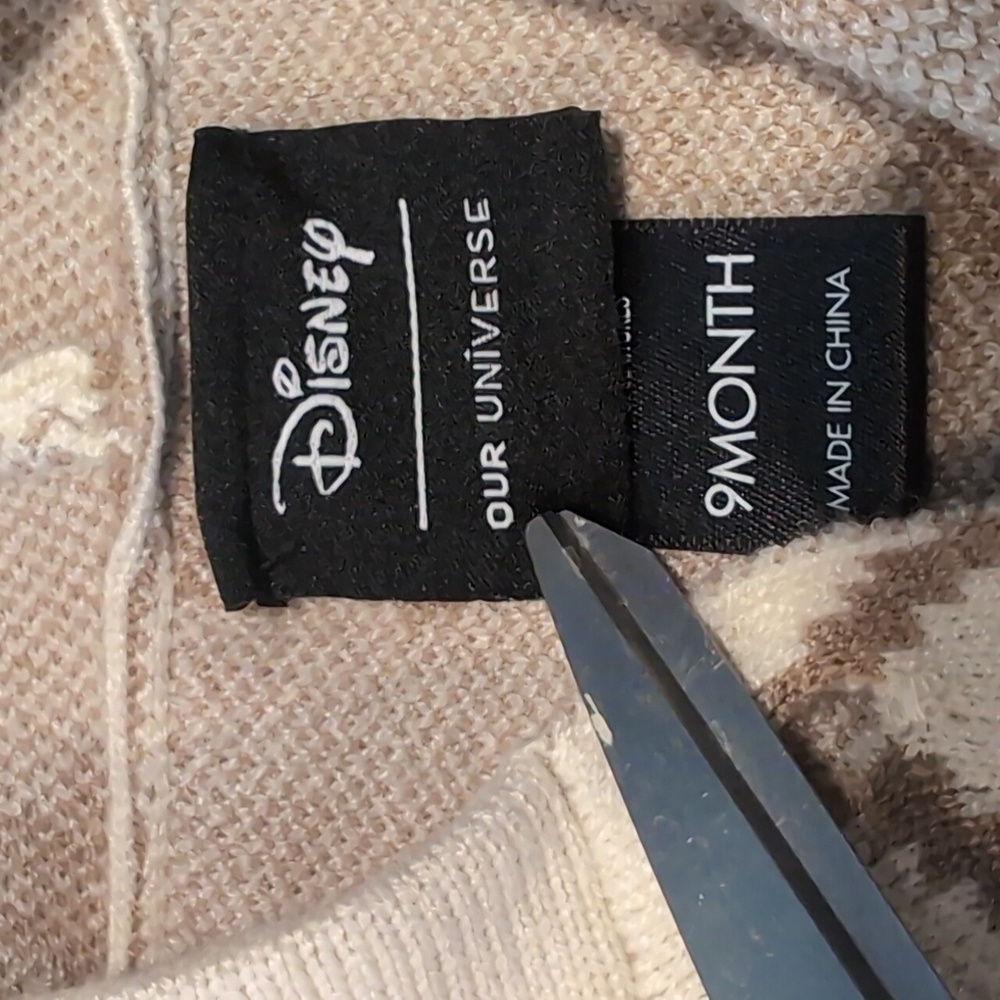Disney Boxlunch Mickey Ski Hooded With Ears Knit One Piece Size 9months - Picture 13 of 14
